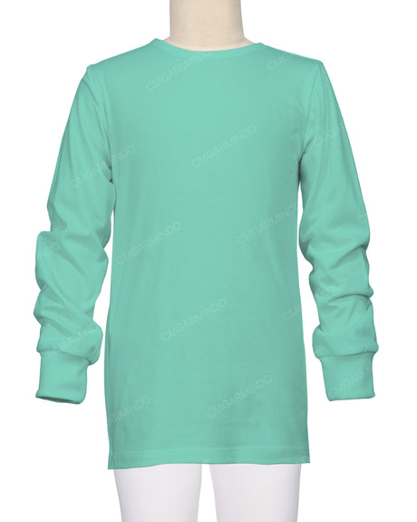 Long Sleeve Crew Neck Pyjama Top