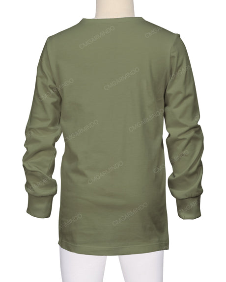Long Sleeve Crew Neck Pyjama Top