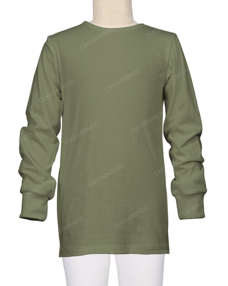 Long Sleeve Crew Neck Pyjama Top