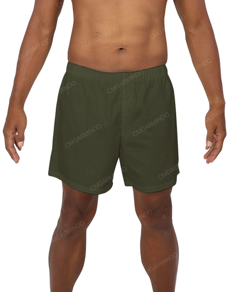 Elastic Waist Boxer Shorts