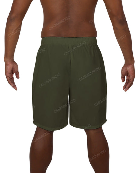 Elastic Waist Drawstring Shorts
