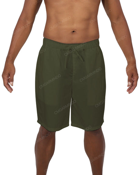 Elastic Waist Drawstring Shorts