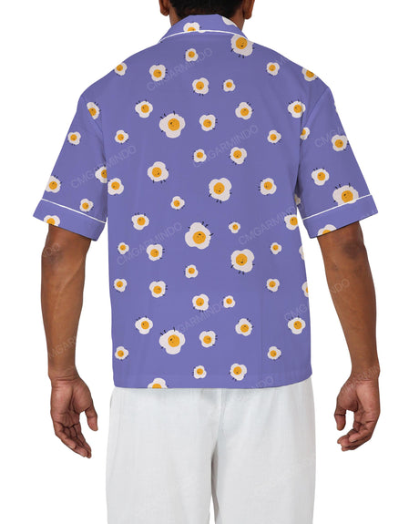 Relaxed Short Sleeve Pyjama Top