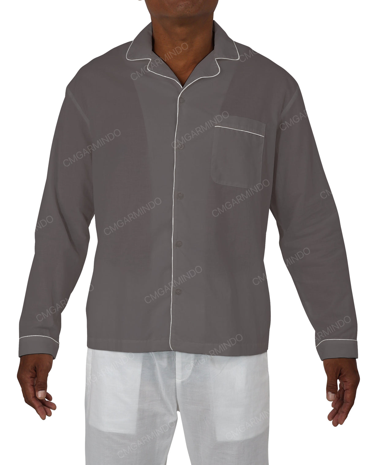 Relaxed Long Sleeve Pyjama Top