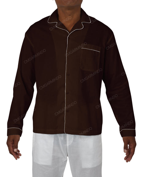 Relaxed Long Sleeve Pyjama Top