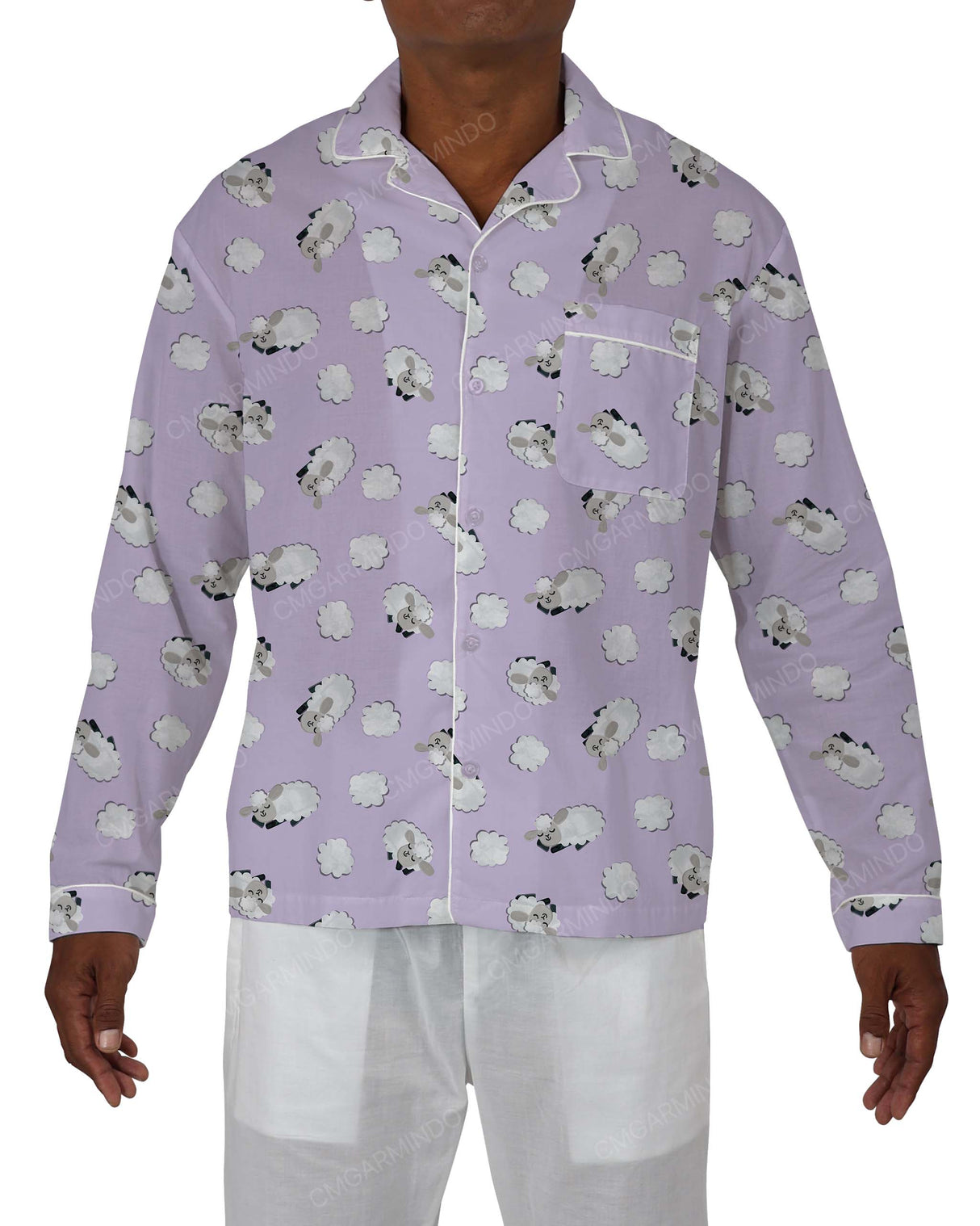 Relaxed Long Sleeve Pyjama Top