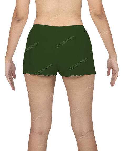 Lettuce Hem Low Waist Shorts
