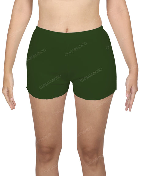 Lettuce Hem Low Waist Shorts