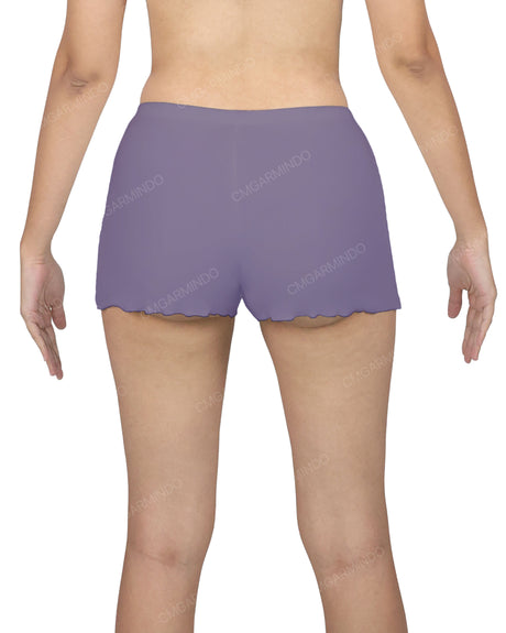 Lettuce Hem Low Waist Shorts