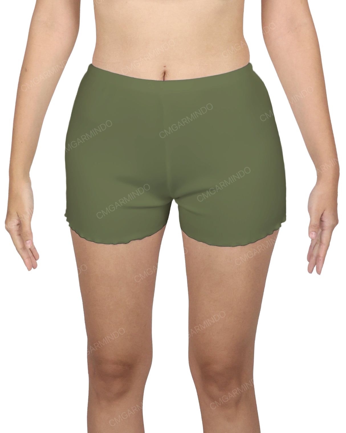 Lettuce Hem Low Waist Shorts