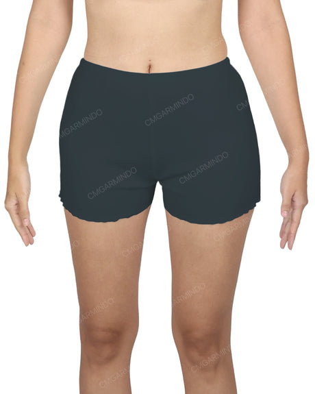 Lettuce Hem Low Waist Shorts