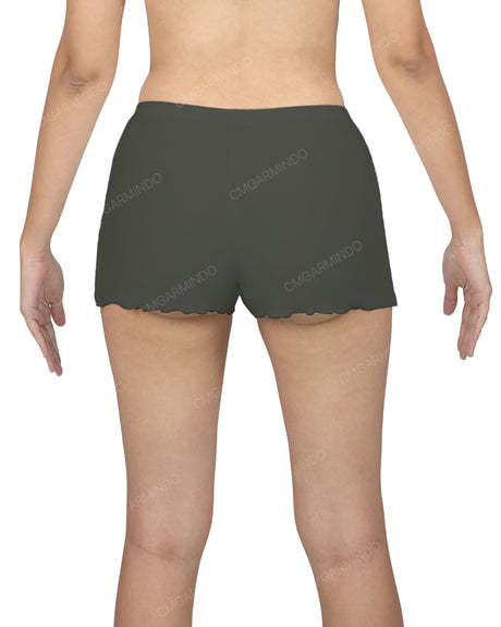 Lettuce Hem Low Waist Shorts
