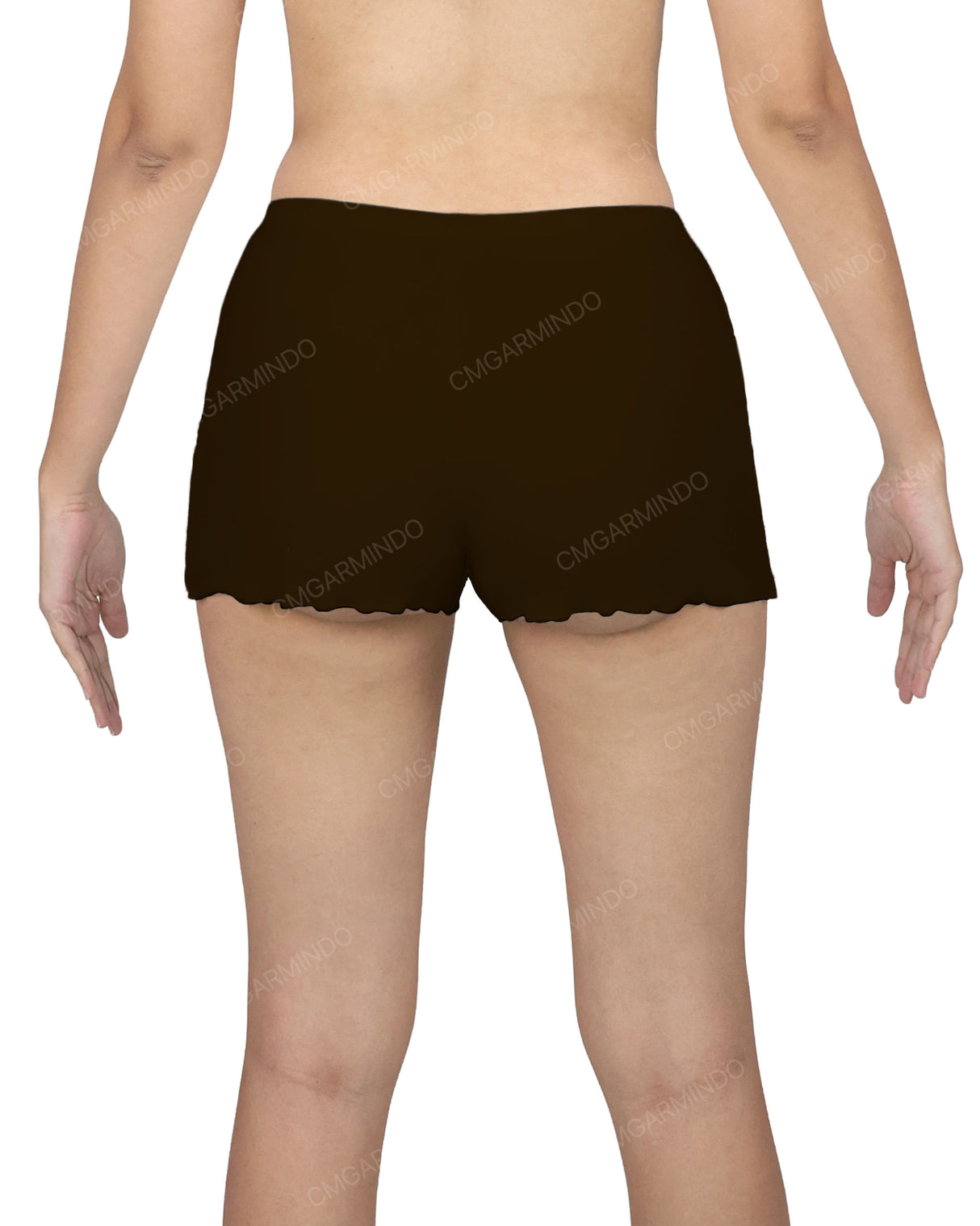 Lettuce Hem Low Waist Shorts
