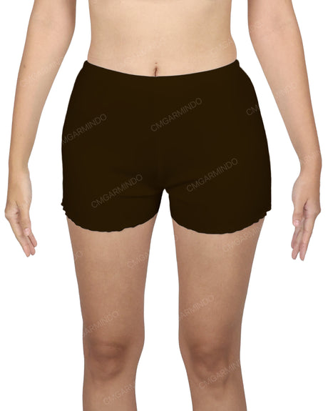 Lettuce Hem Low Waist Shorts