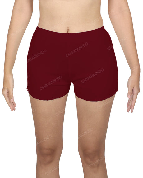 Lettuce Hem Low Waist Shorts