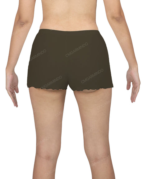 Lettuce Hem Low Waist Shorts
