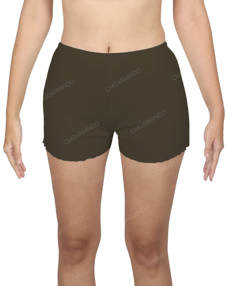 Lettuce Hem Low Waist Shorts