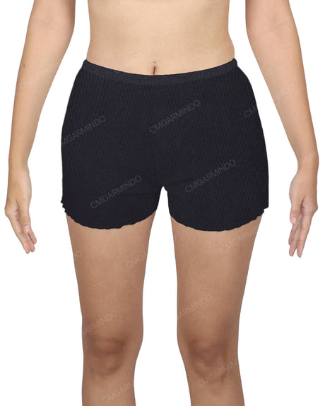 Lettuce Hem Low Waist Shorts