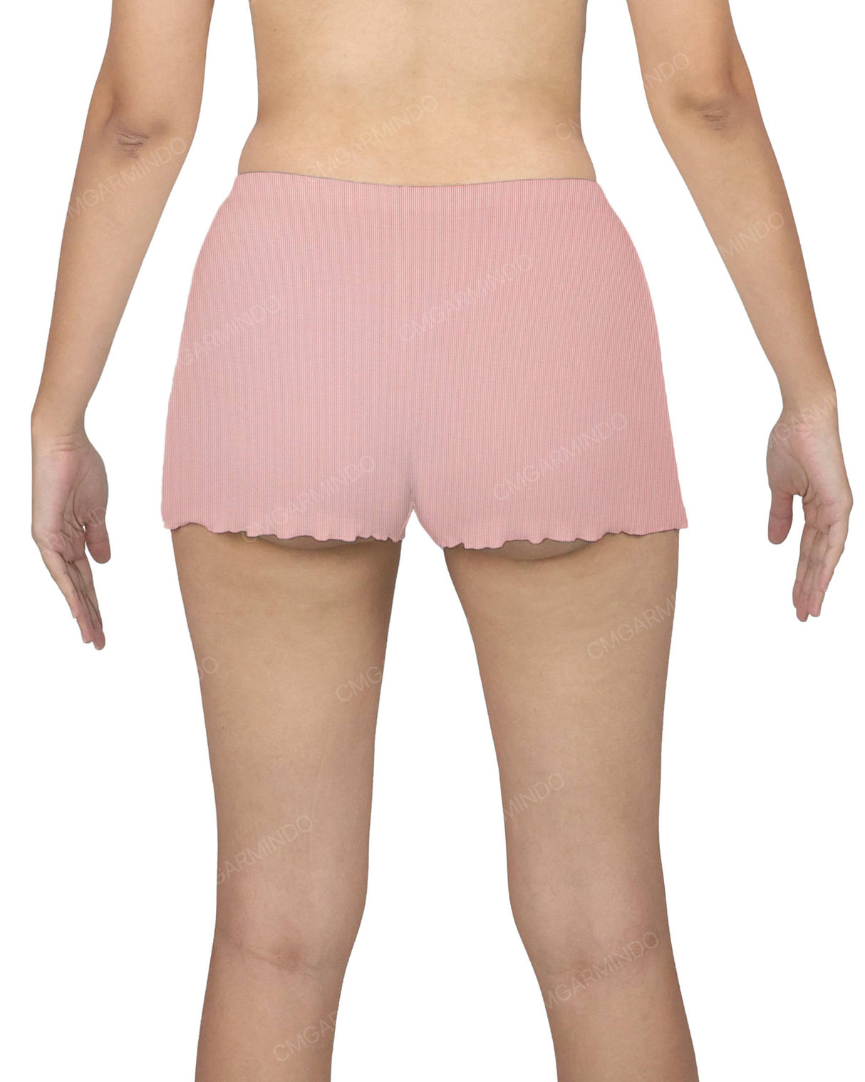 Lettuce Hem Low Waist Shorts