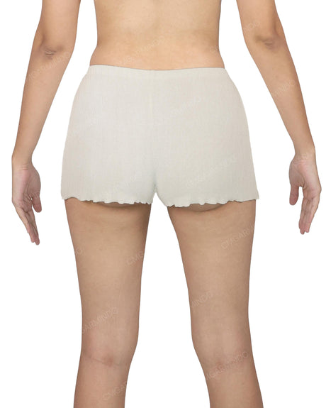 Lettuce Hem Low Waist Shorts