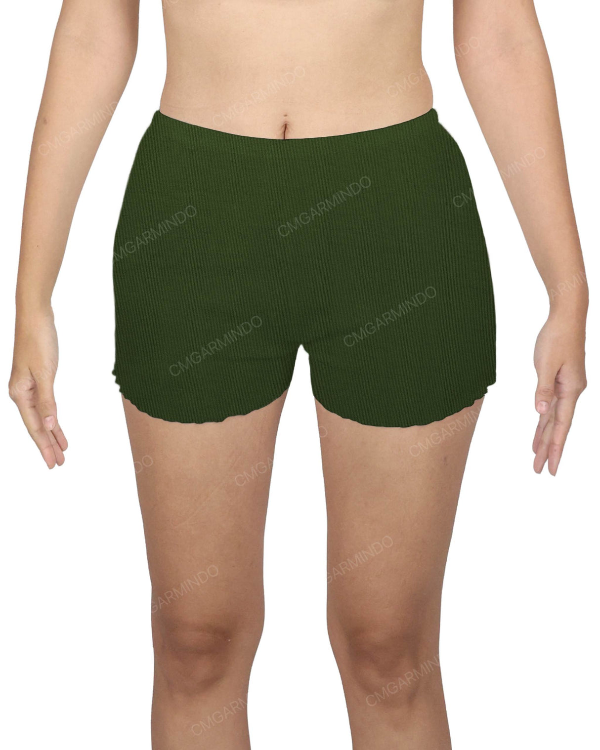 Lettuce Hem Low Waist Shorts