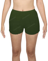 Lettuce Hem Low Waist Shorts