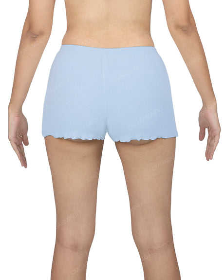 Lettuce Hem Low Waist Shorts