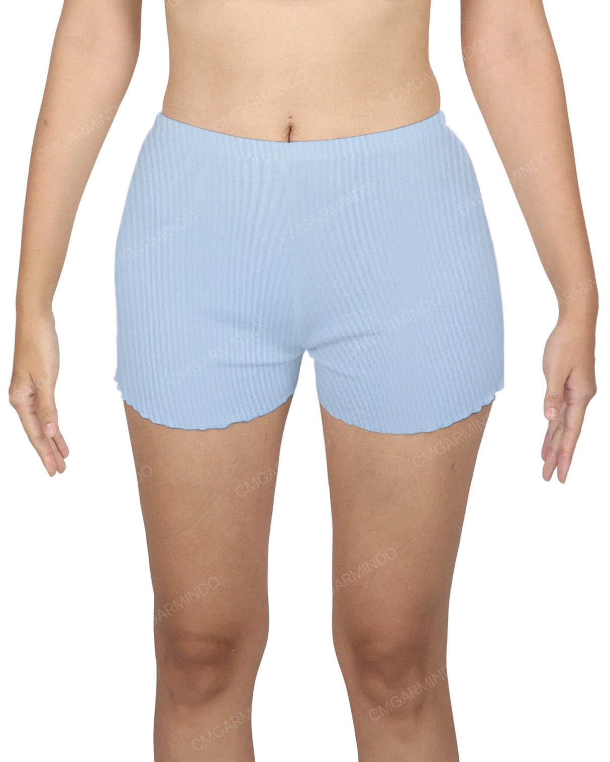 Lettuce Hem Low Waist Shorts