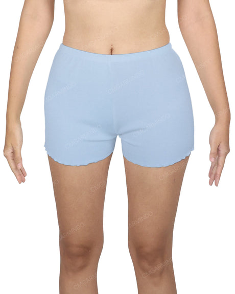 Lettuce Hem Low Waist Shorts