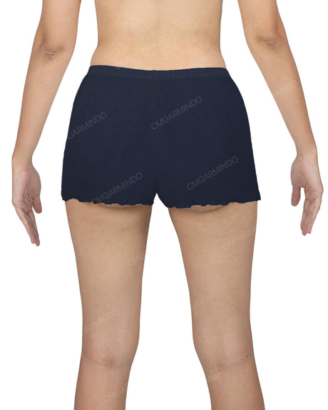 Lettuce Hem Low Waist Shorts