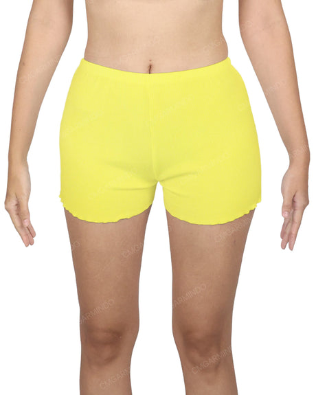 Lettuce Hem Low Waist Shorts