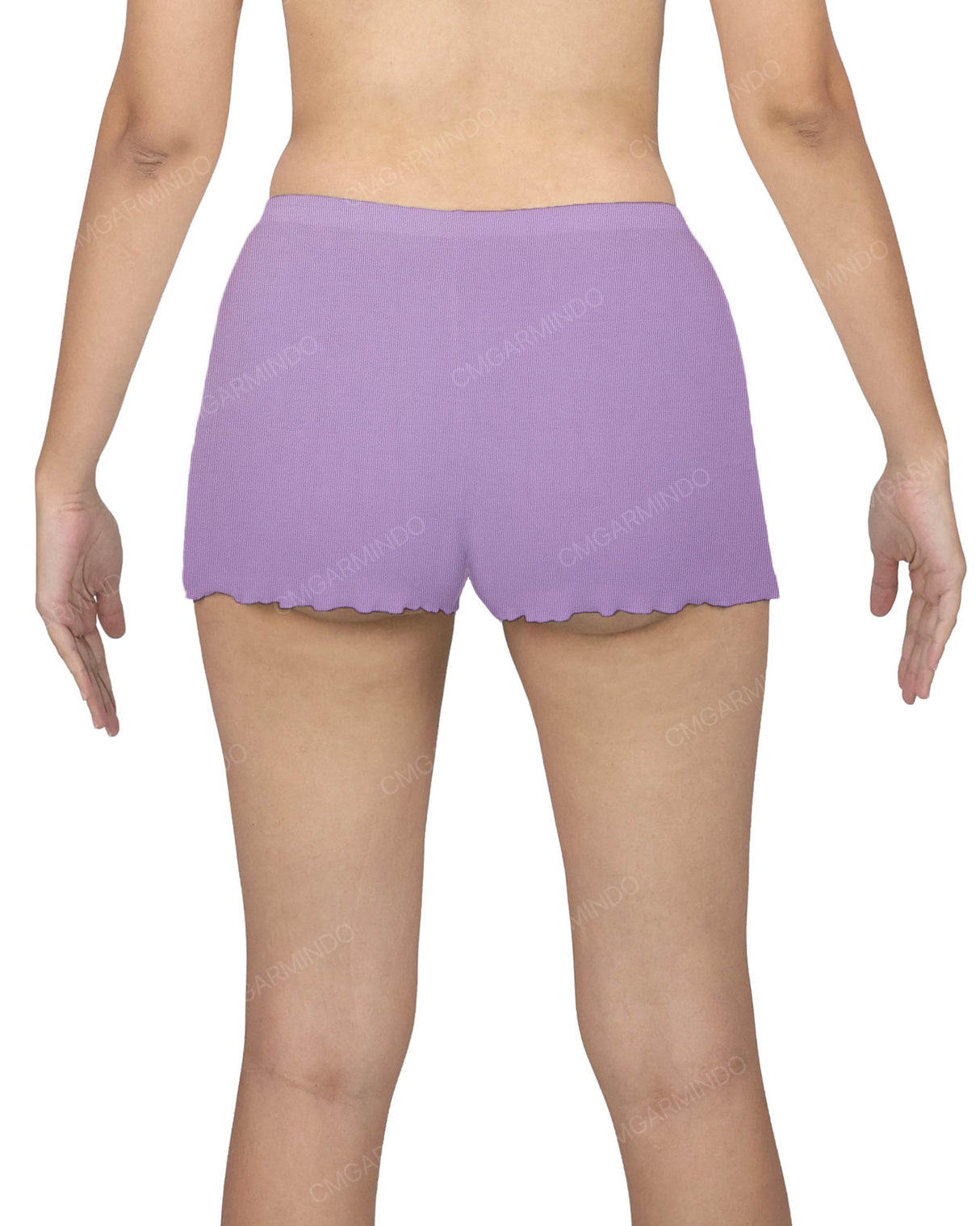 Lettuce Hem Low Waist Shorts
