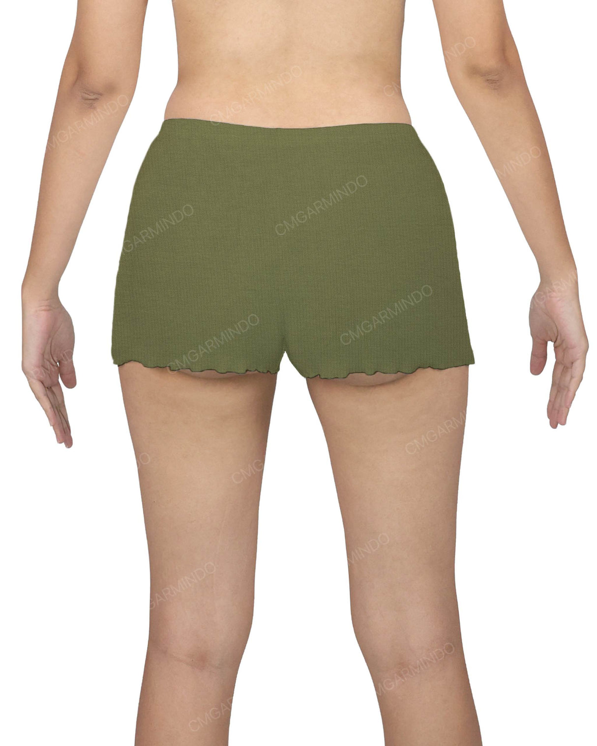 Lettuce Hem Low Waist Shorts