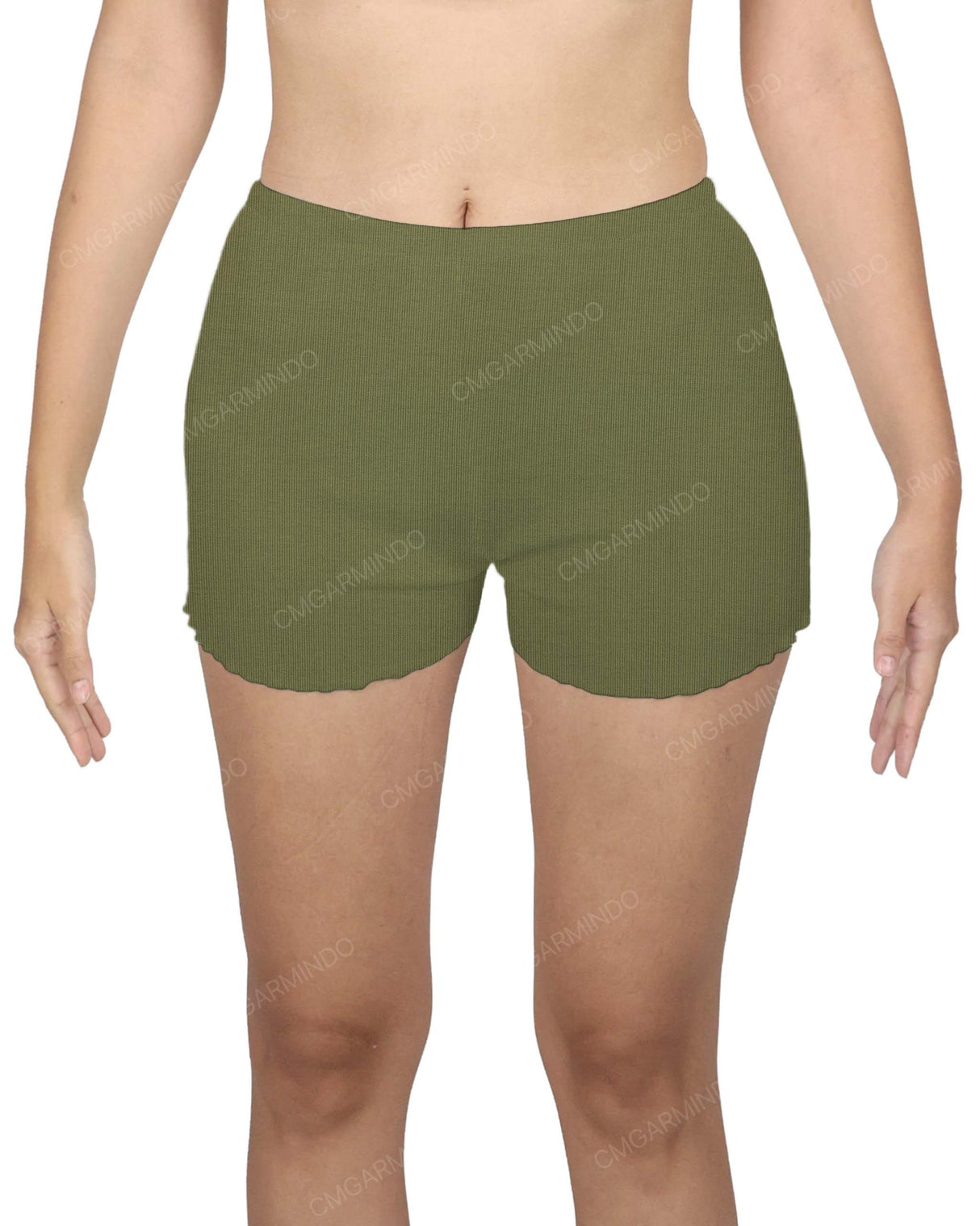 Lettuce Hem Low Waist Shorts