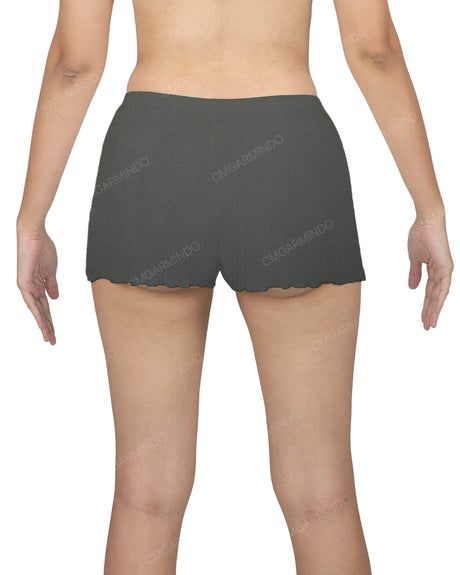 Lettuce Hem Low Waist Shorts