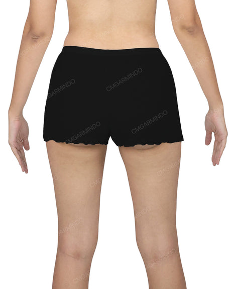 Lettuce Hem Low Waist Shorts