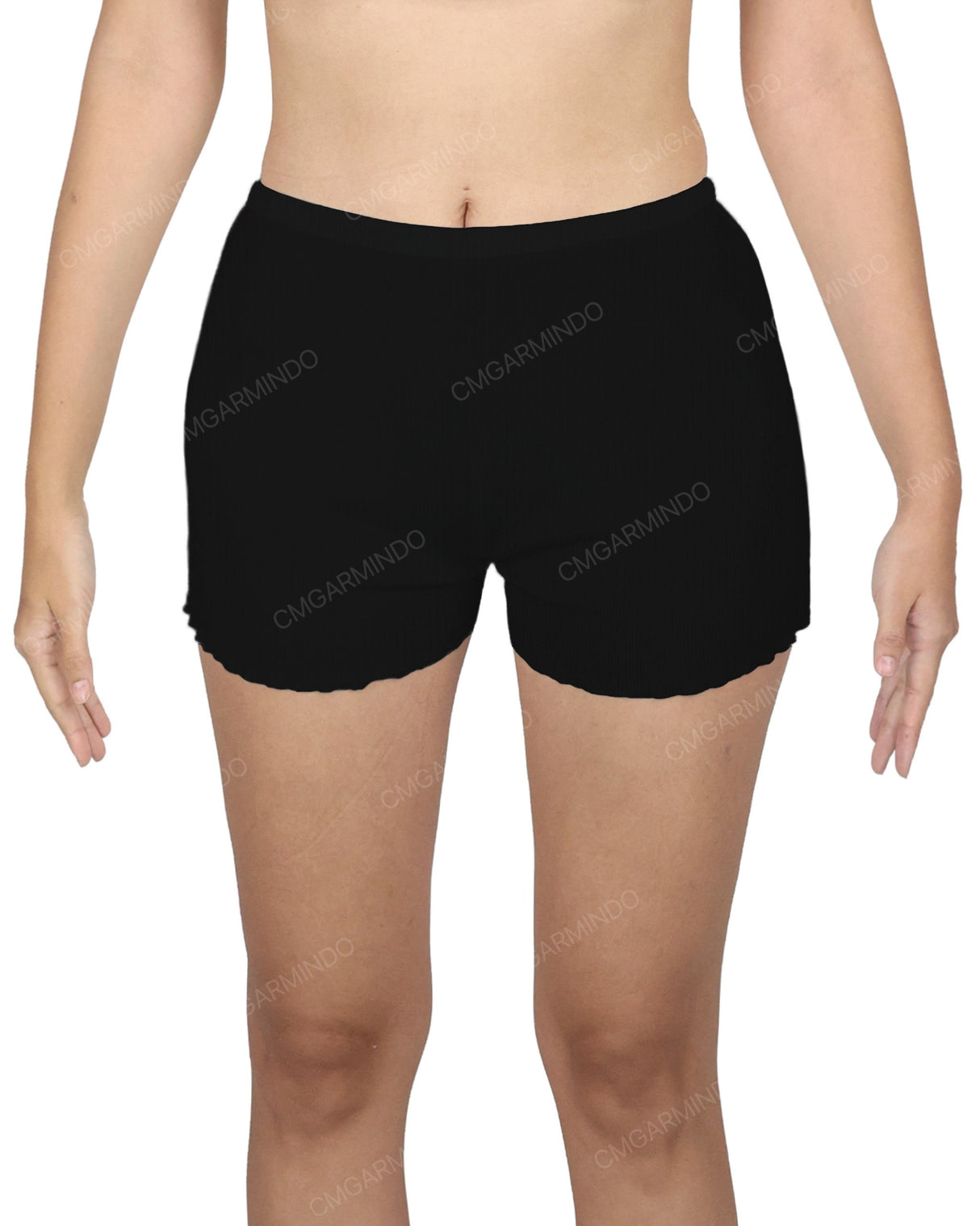 Lettuce Hem Low Waist Shorts