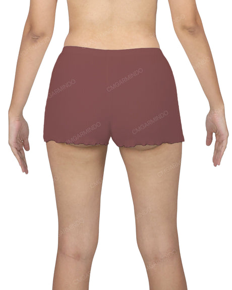Lettuce Hem Low Waist Shorts