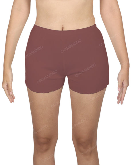 Lettuce Hem Low Waist Shorts