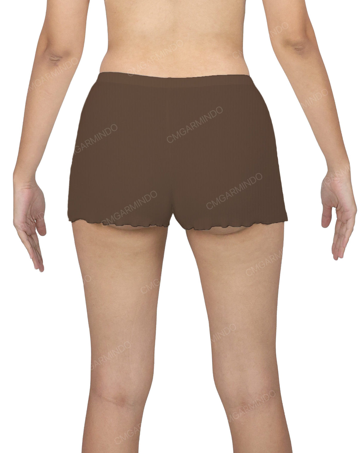 Lettuce Hem Low Waist Shorts