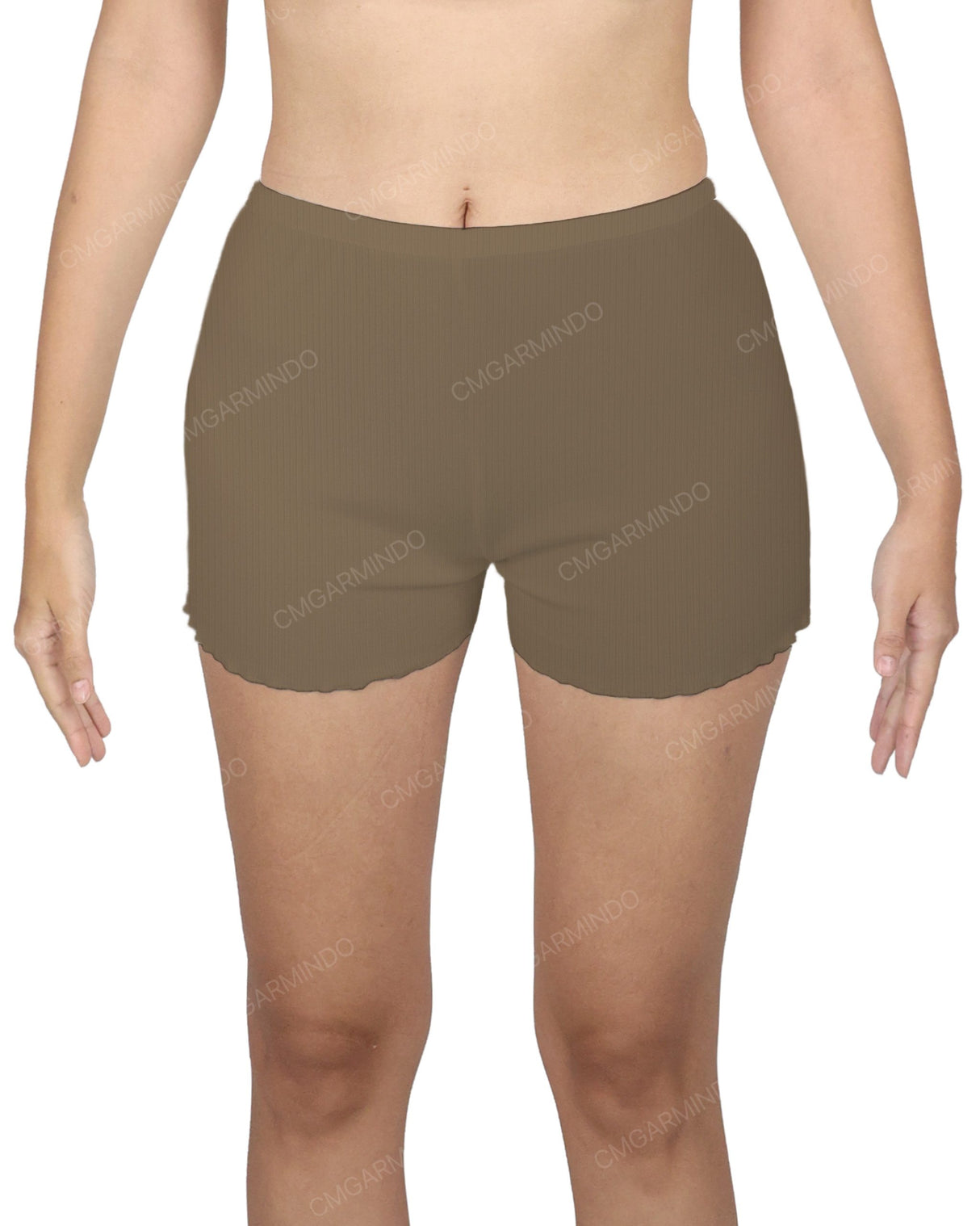 Lettuce Hem Low Waist Shorts
