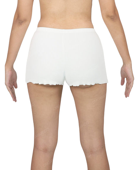 Lettuce Hem Low Waist Shorts