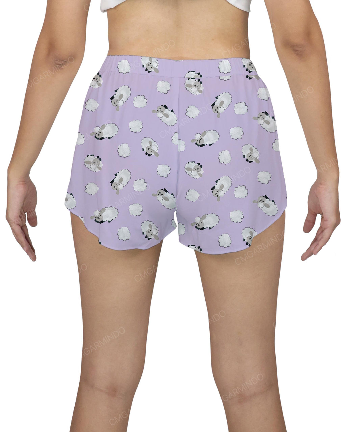 Wrap Dolphin Hem Shorts
