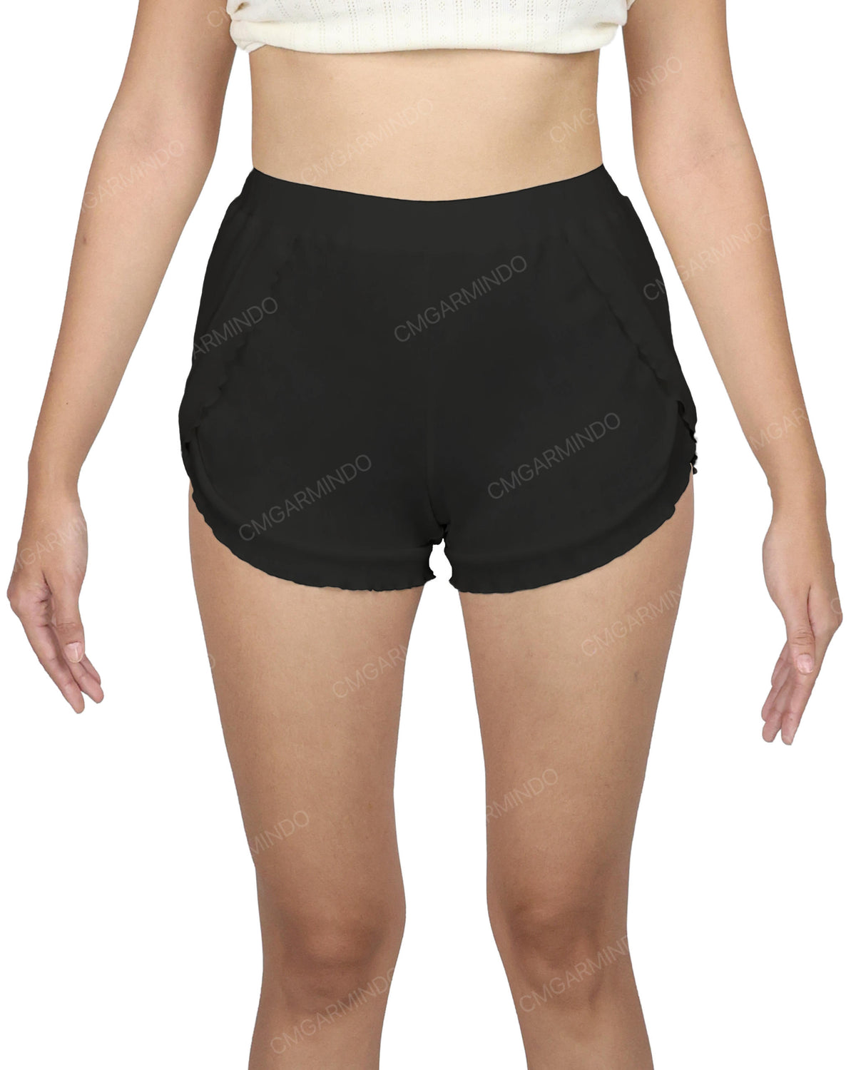 Frill Wrap Dolphin Hem Shorts
