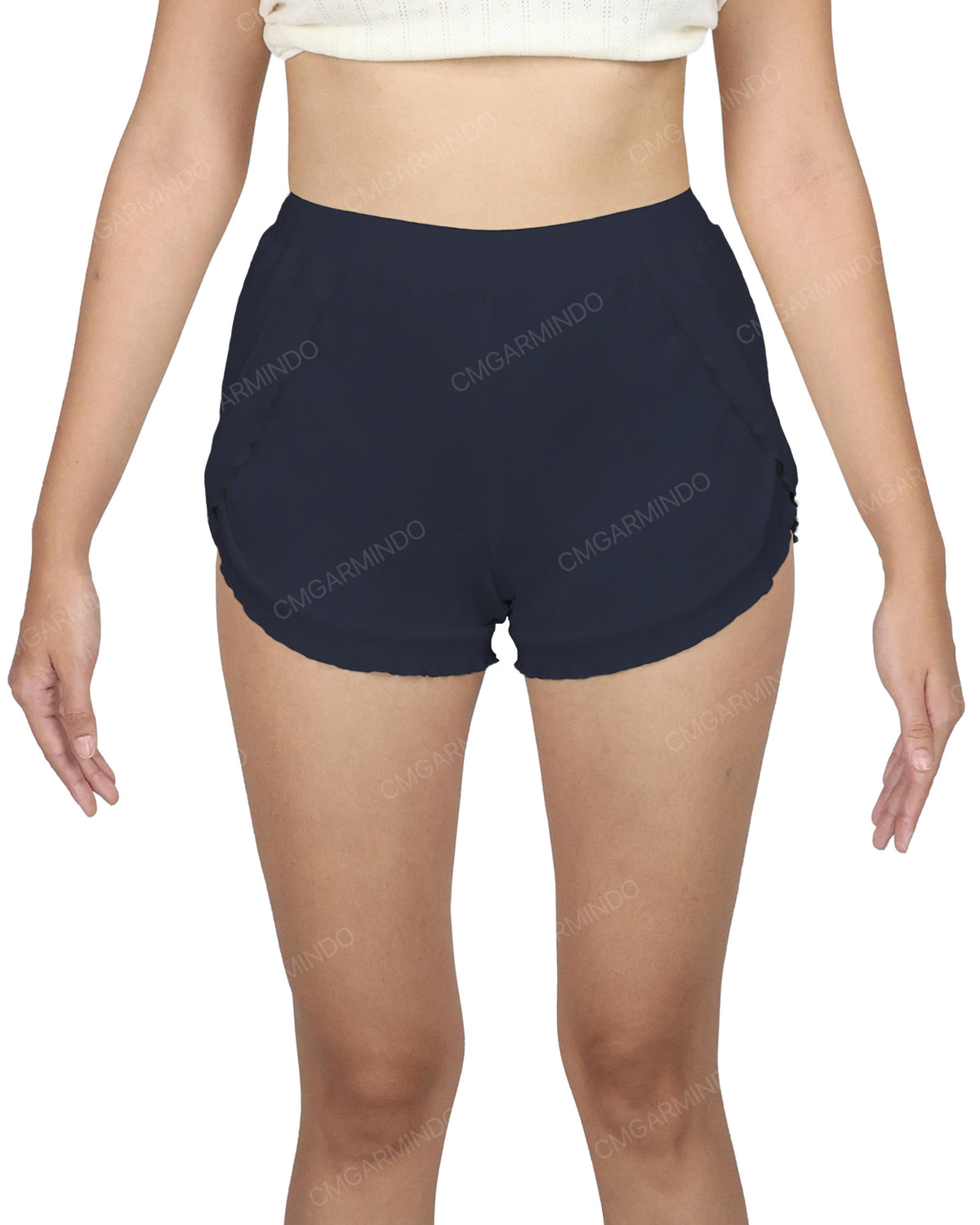 Frill Wrap Dolphin Hem Shorts