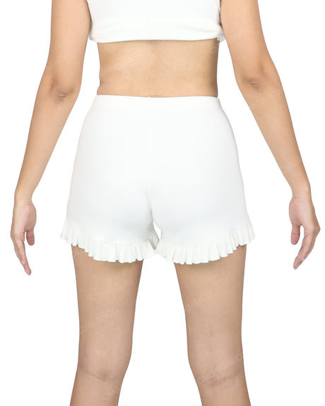 Ruffle Hem Pyjama Shorts