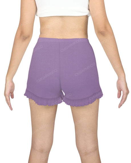 Ruffle Hem Pyjama Shorts