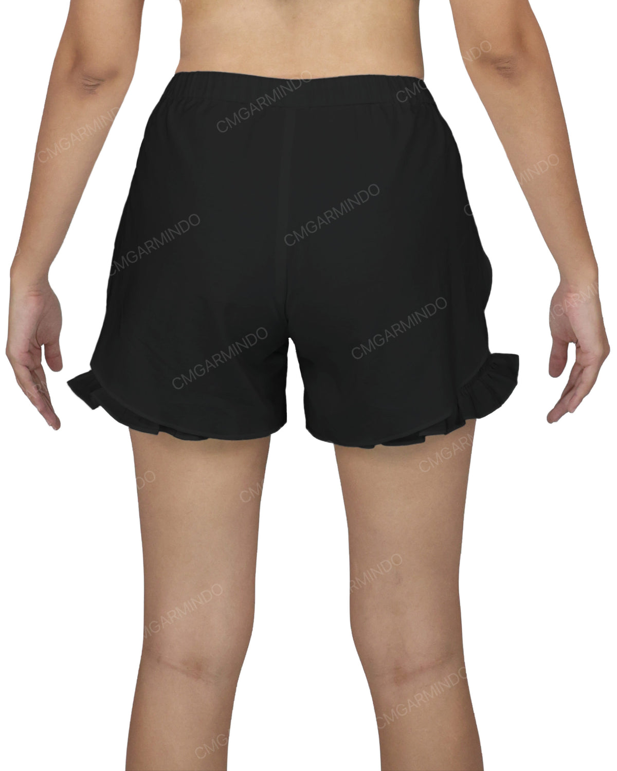 Ruffle Dolphin Hem Shorts