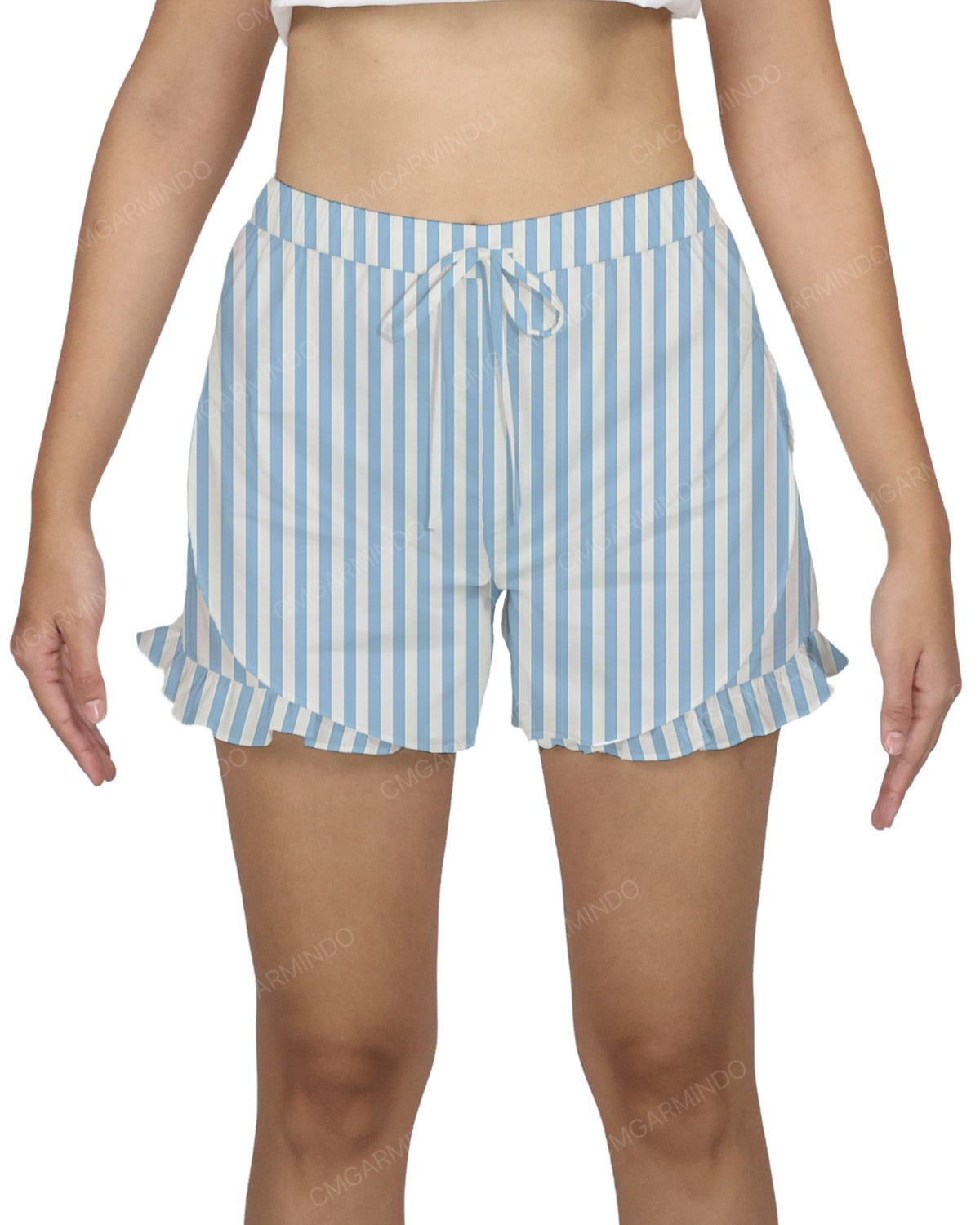 Ruffle Dolphin Hem Shorts