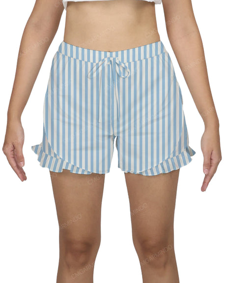 Ruffle Dolphin Hem Shorts